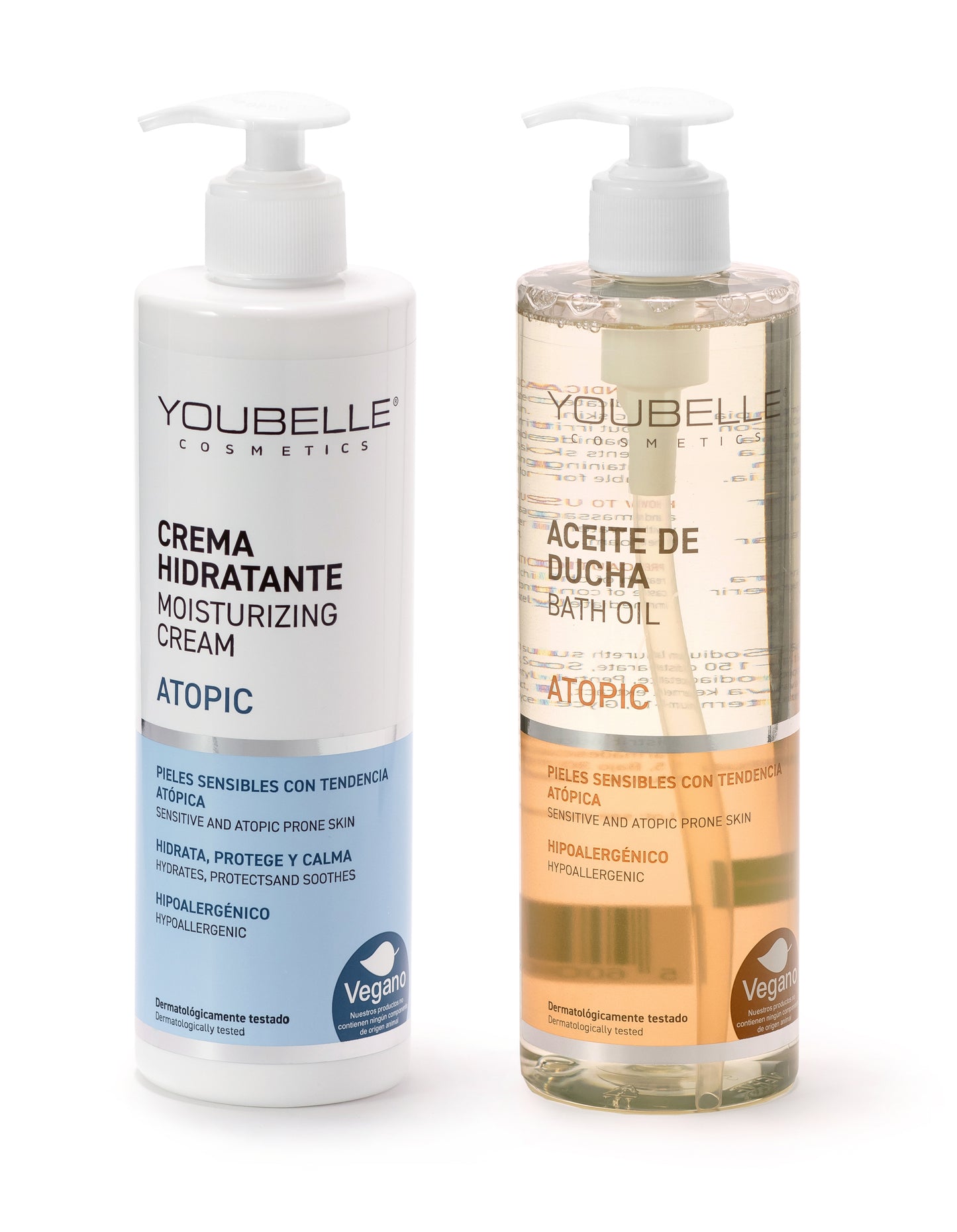 YOUBELLE FARMADESCANSO Pack Atópico (Aceite + Hidratante)  | Hidratación Intensa | Fácil Absorción | Protege Y Limpia Tu Piel