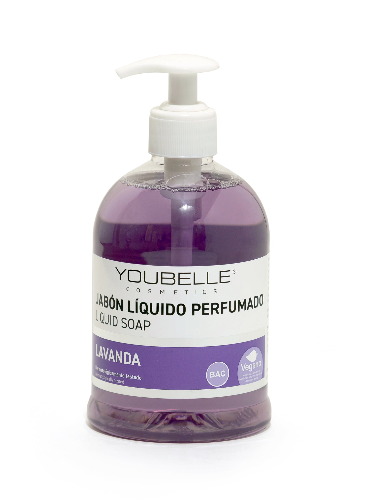 YOUBELLE FARMADESCANSO Jabón Líquido Perfumado BAC Lavanda 500ml  | Limpieza Profunda | Limpia Y Protege