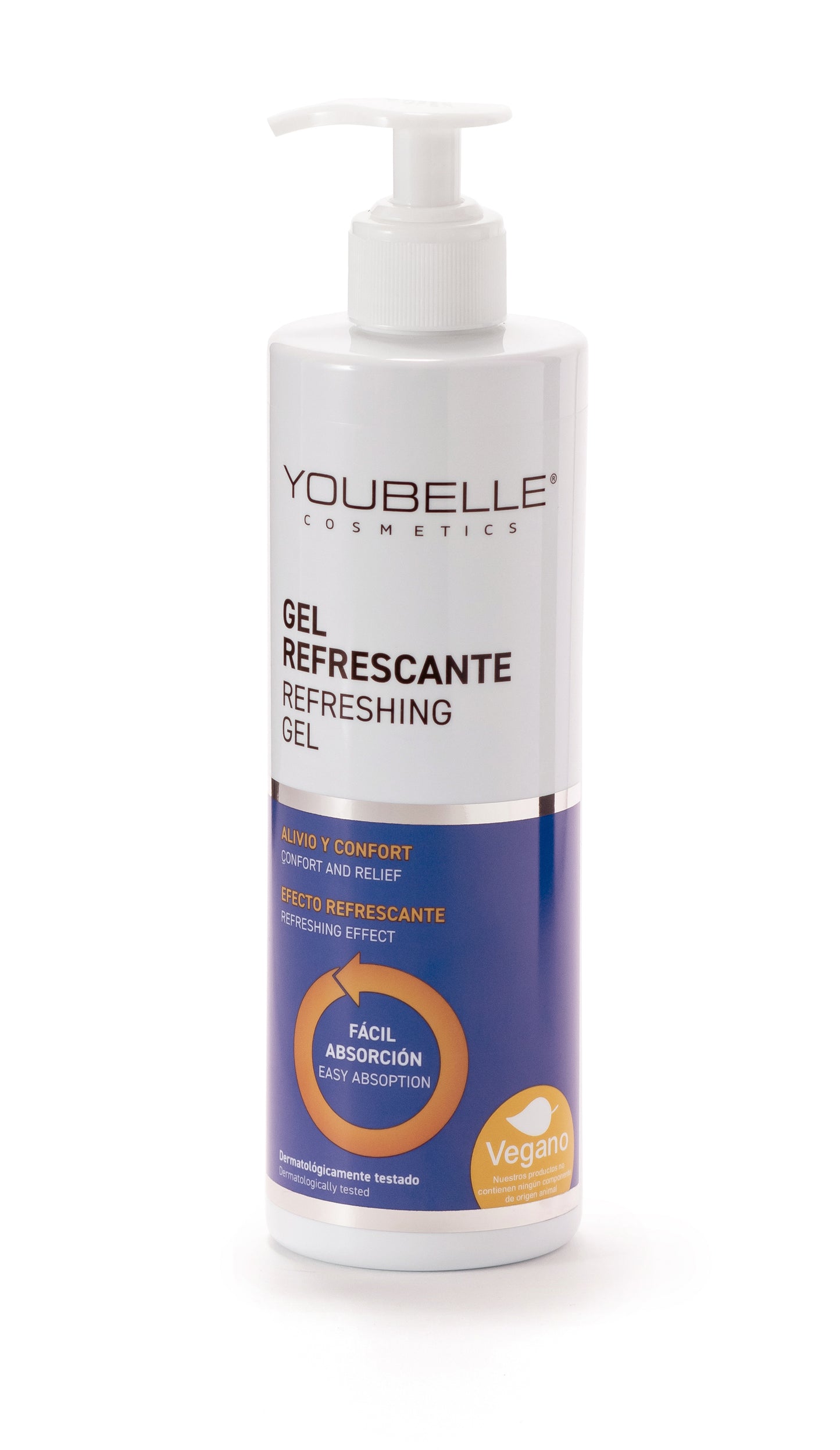 YOUBELLE FARMADESCANSO Gel Refrescante 500 ml Piernas Cansadas | No Graso | Fácil Absorción | Aroma Mentol | Frescor | Alivio