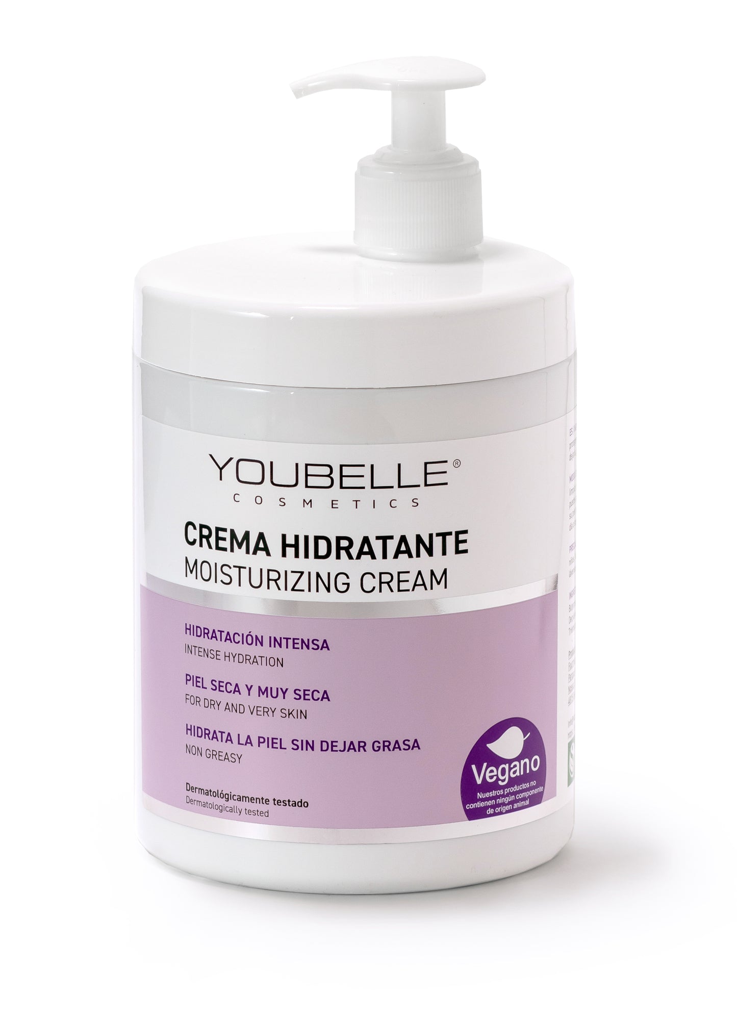 YOUBELLE FARMADESCANSO Crema Hidratante 1L | No Grasa | Fácil Absorción | Protege E Hidrata Piel Seca y Muy Seca